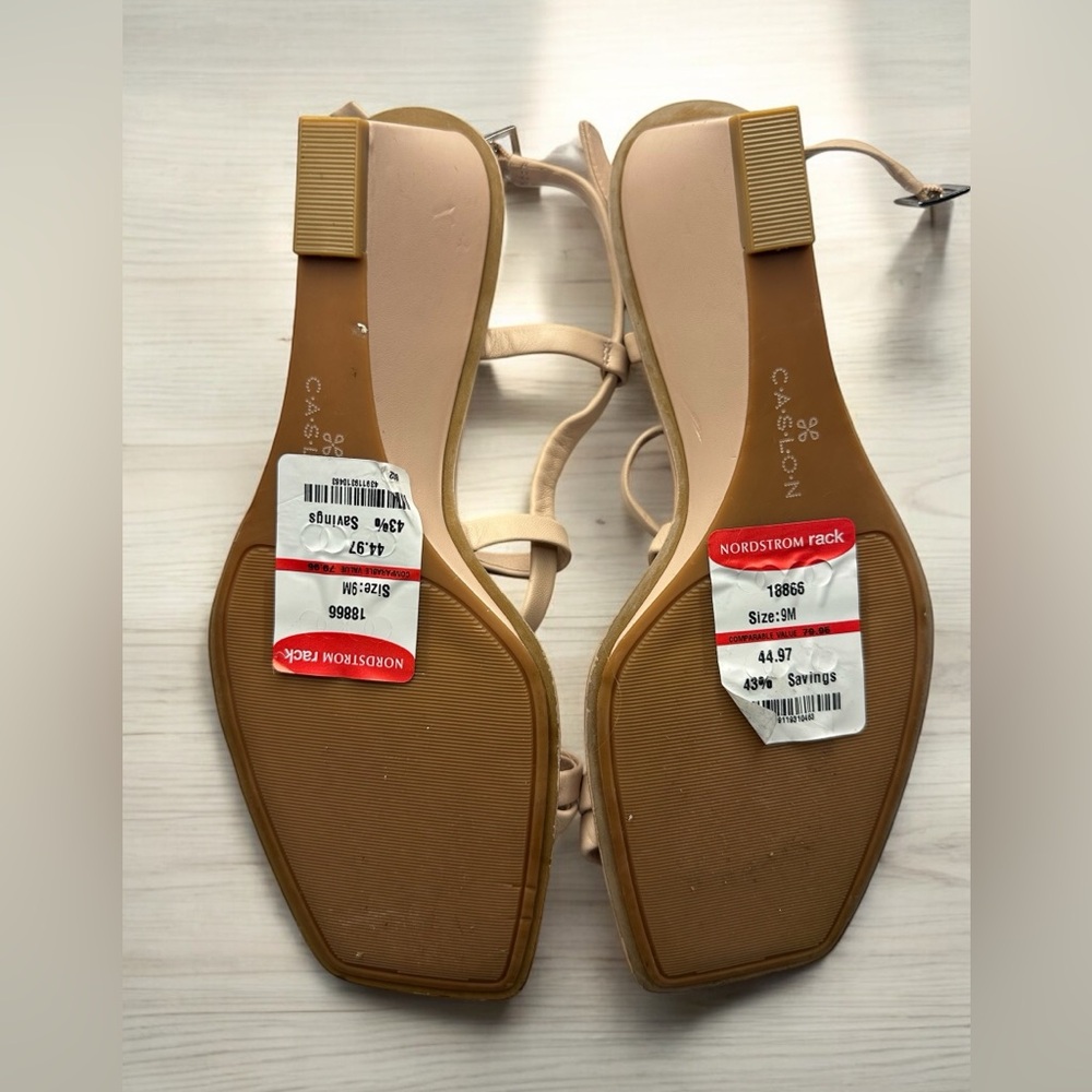 Caslon Pink Wedge Sandals Size 9M - Picture 3 of 3